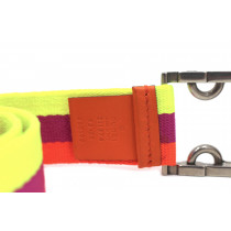 Gucci Cintura Tela Giallo, Arancio e Fuxia