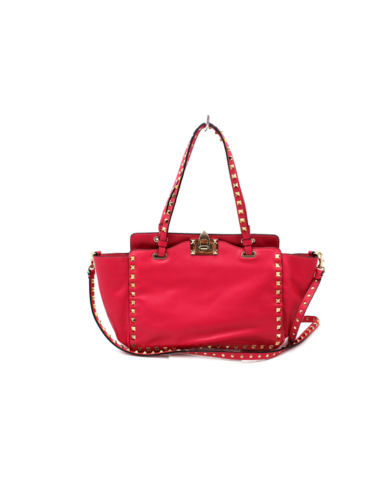 Valentino Rockstud Small Tote Pelle Rosa