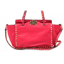 Valentino Rockstud Small Tote Pelle Rosa