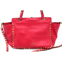 Valentino Rockstud Small Tote Pelle Rosa