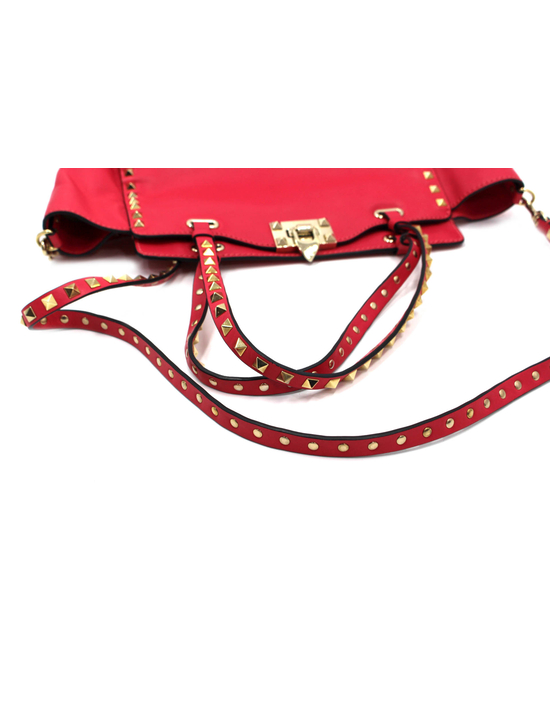 Valentino Rockstud Small Tote Pelle Rosa