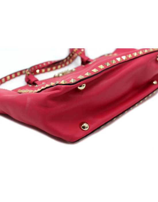 Valentino Rockstud Small Tote Pelle Rosa