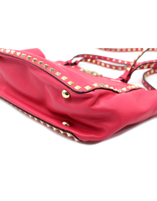 Valentino Rockstud Small Tote Pelle Rosa