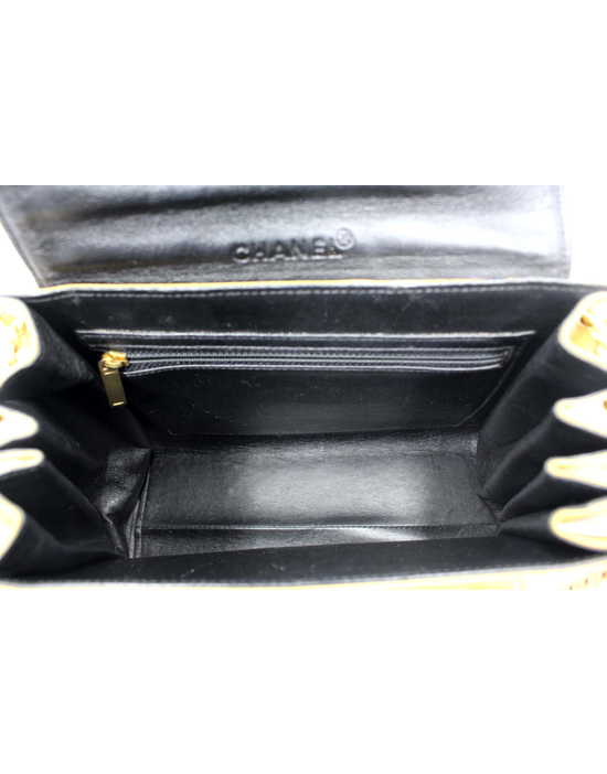 Chanel Accordion Chocolate Beige