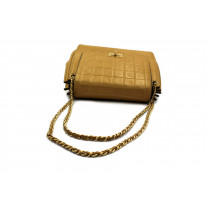 Chanel Accordion Chocolate Beige