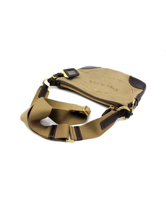 Prada Tracolla Tela Beige