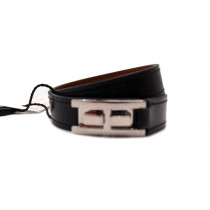 Hermes Bracciale Double Pelle Nera