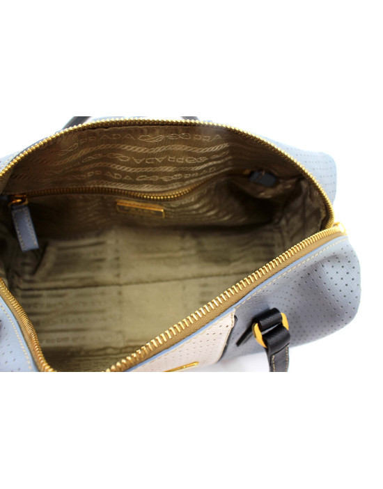 Prada Bauletto Bianco e Azzurro