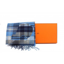 Hermes Sciarpa Cashmere Blu