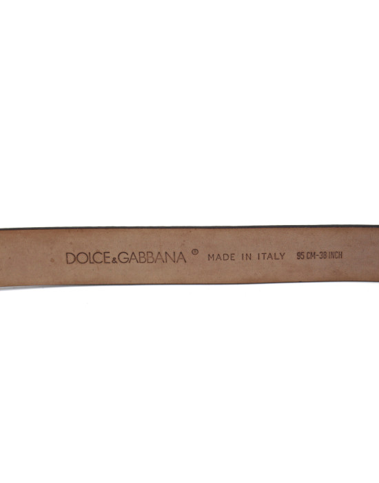 Dolce & Gabbana Cintura Pelle Bronzo