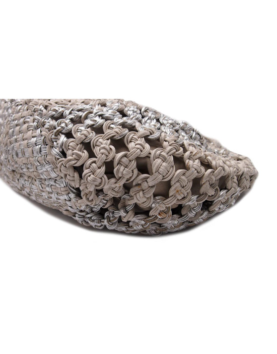 Ferragamo Hobo Pelle Argento