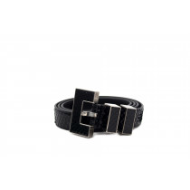 Saint Laurent Cintura Pelle Nera