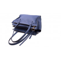 Ferragamo Shopping Pelle Bluette