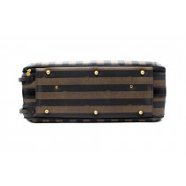 Fendi Tris Valigie Tela Marrone