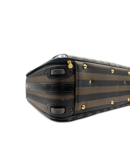 Fendi Tris Valigie Tela Marrone