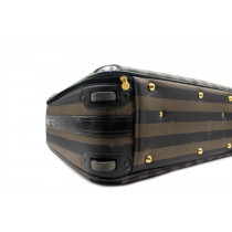 Fendi Tris Valigie Tela Marrone