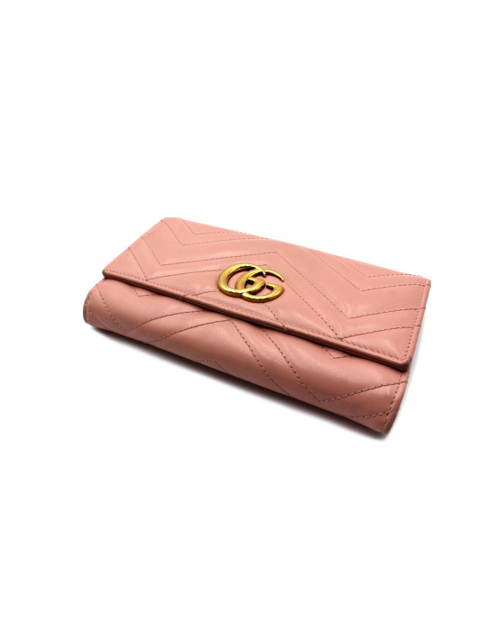 Gucci Marmont Portafoglio Pelle Rosa