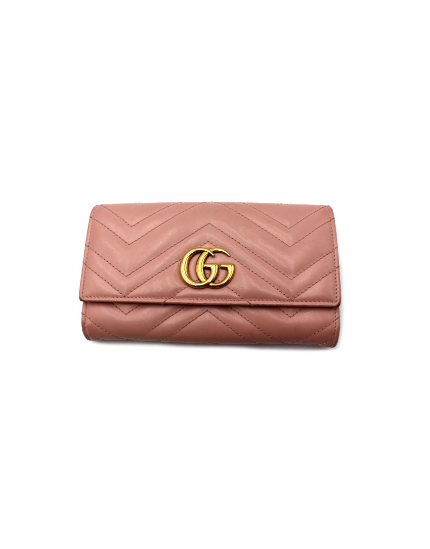 Gucci Marmont Portafoglio Pelle Rosa