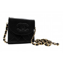 Chanel Tracolla Pelle Nera