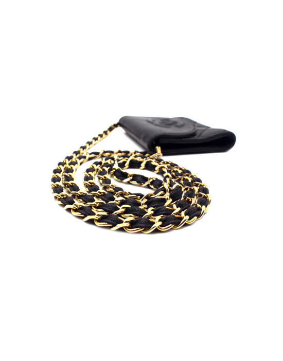 Chanel Tracolla Pelle Nera