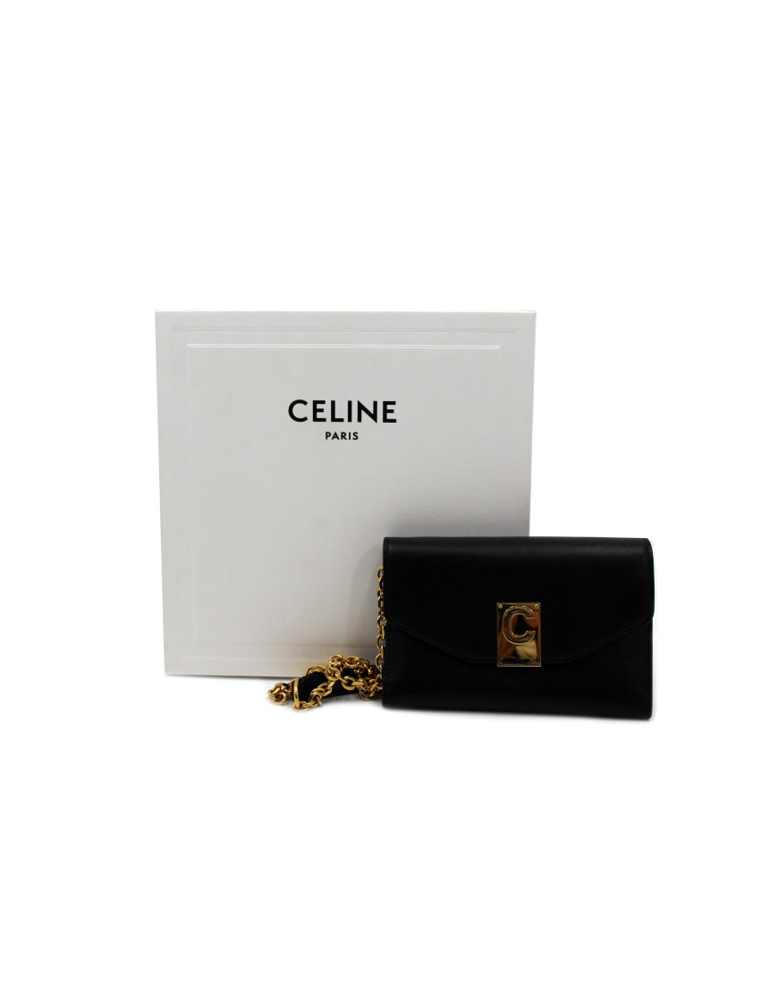Celine Portacellulare Pelle Nera