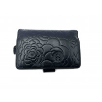 Chanel Portafoglio Camelie Pelle Nera