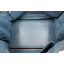 Hermes Birkin 40 Leder Blau