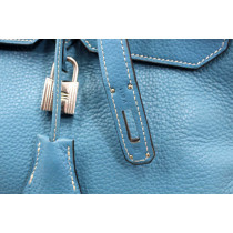 Hermes Birkin 40 Leder Blau