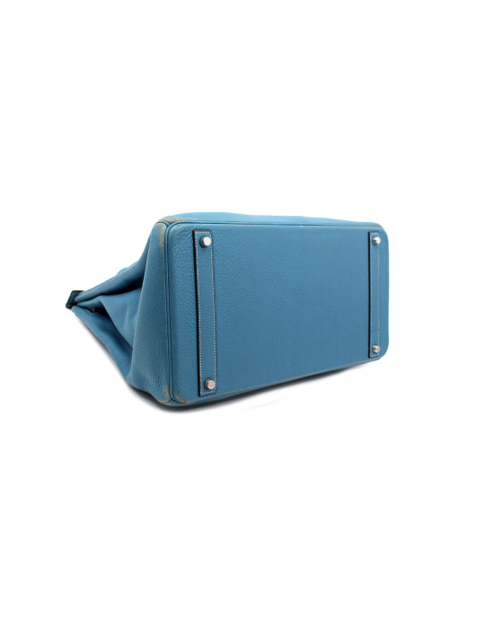 Hermes Birkin 40 Pelle Azzurro