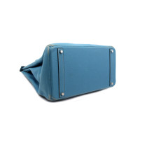Hermes Birkin 40 Leder Blau