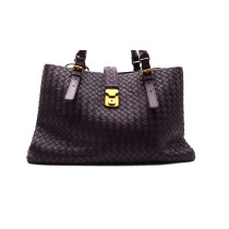 Bottega Veneta Roma Shopping Pelle Melanzana