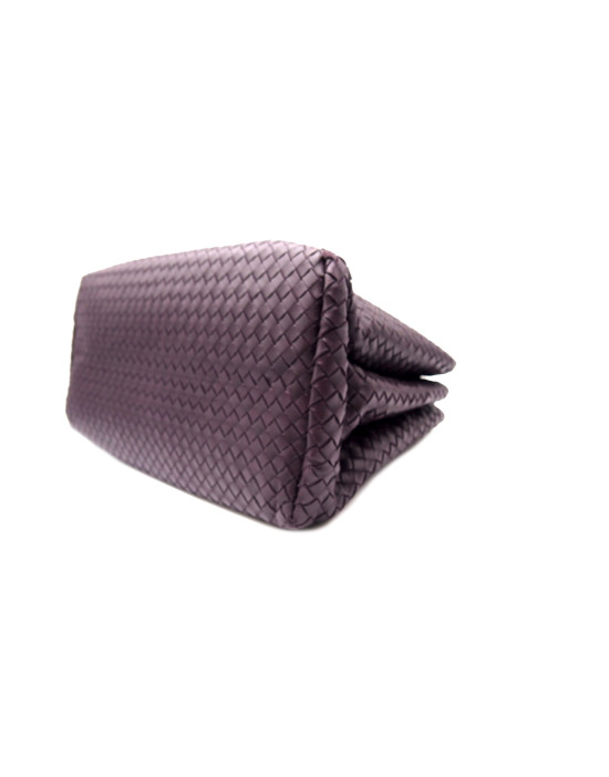 Bottega Veneta Roma Shopping Pelle Melanzana