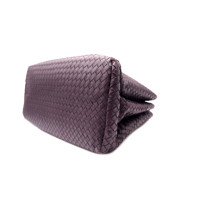 Bottega Veneta Roma Shopping Pelle Melanzana