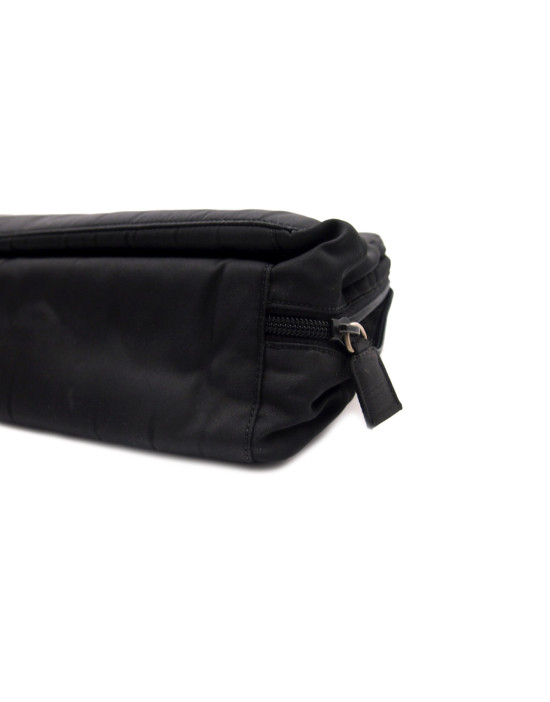 Prada Cartella Tela Vela Nera