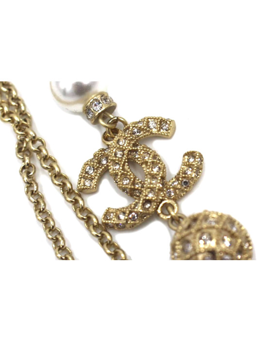 Chanel Collana Perle e Strass