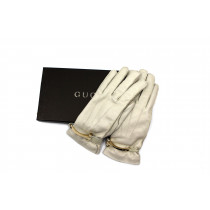 Gucci Guanti Pelle Beige