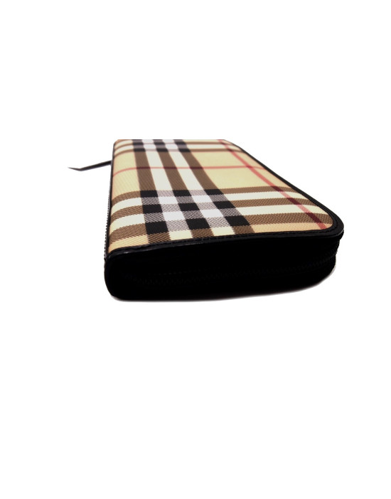 Burberry Zippy Check Beige Wallet