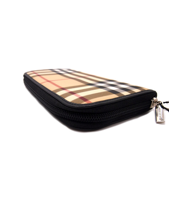 Burberry Portafoglio Zippy Check Beige
