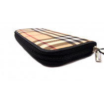 Burberry Portafoglio Zippy Check Beige