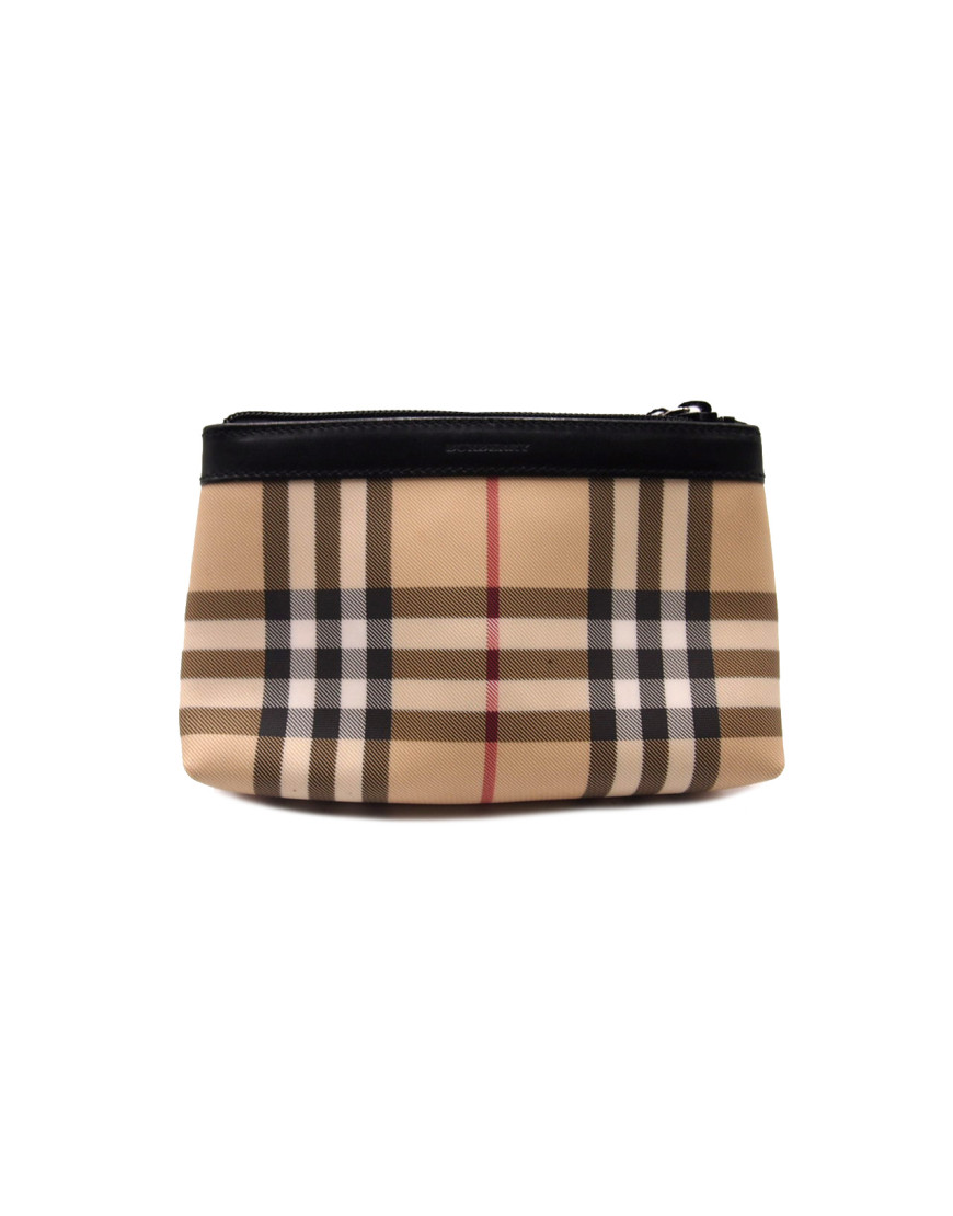 Burberry Pochette Cosmetique Check Beige