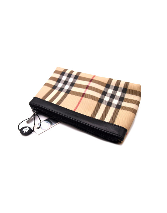 Pochette Cosmétique Burberry Check Beige
