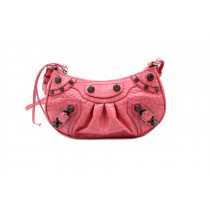 Balenciaga Le Cagole Pelle Stampa Cocco Rosa