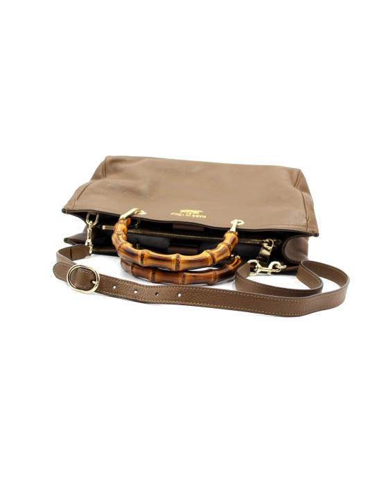 Gucci Bamboo Pelle Marrone