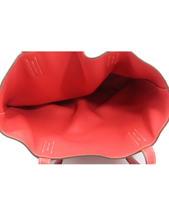 Hermes Tote Togo Pelle Rossa Reversibile