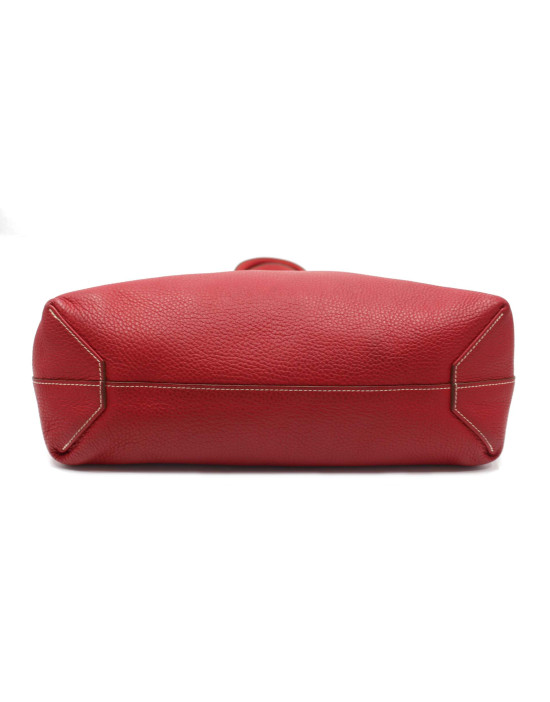 Hermes Tote Togo Red Leather Reversible
