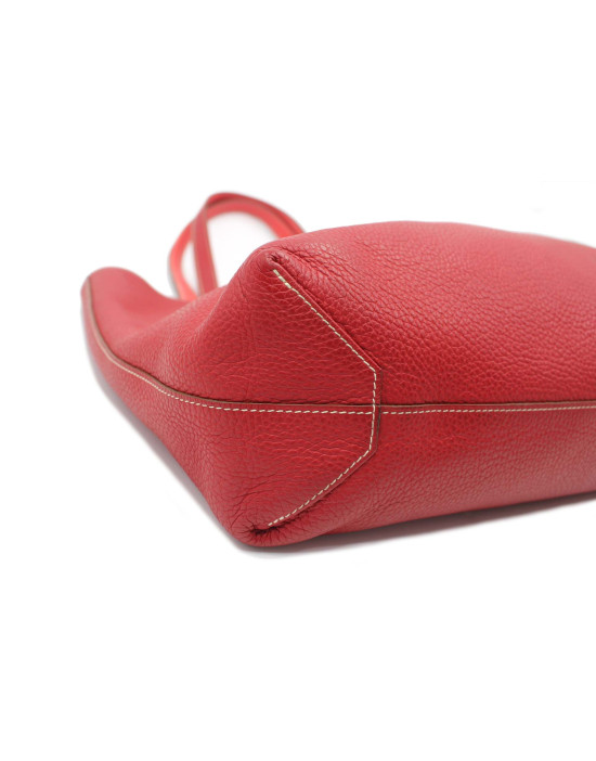 Hermes Tote Togo Rotes Leder Umkehrbar