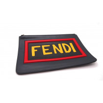 Fendi Pochette Pelle Grigia