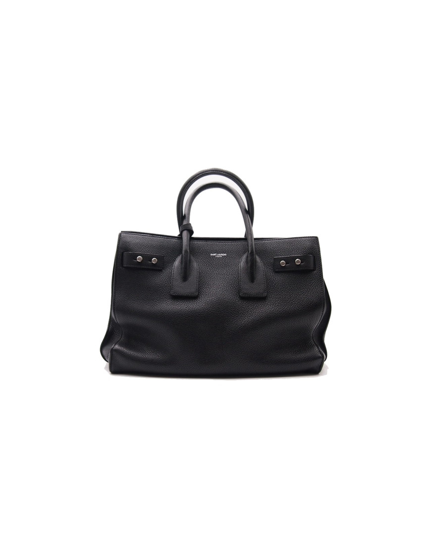 Saint Laurent Souple Sac De Jour Pelle Nera