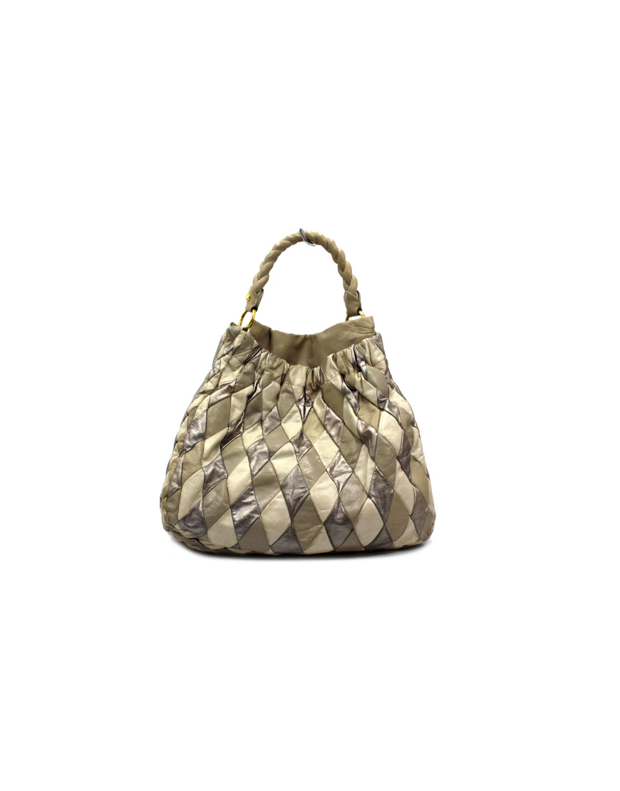 Miu Miu Hobo Pelle Crema