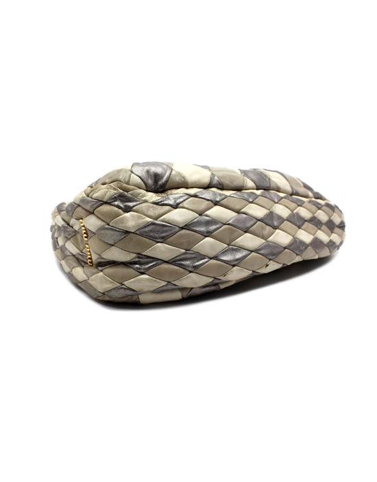 Miu Miu Hobo Pelle Crema